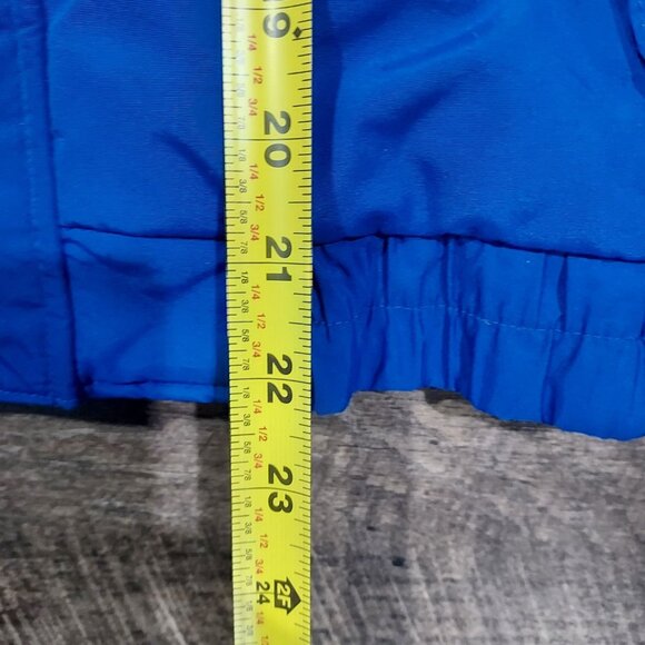 Ski Jacket Vintage CB Sports 1980s Skiing Blue Puffy Hot Pink Outerwear Small - Picture 5 of 9